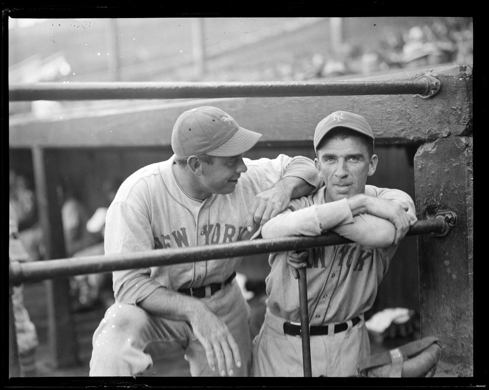 Bill Terry and Carl Hubbell of the Giants - Digital Commonwealth