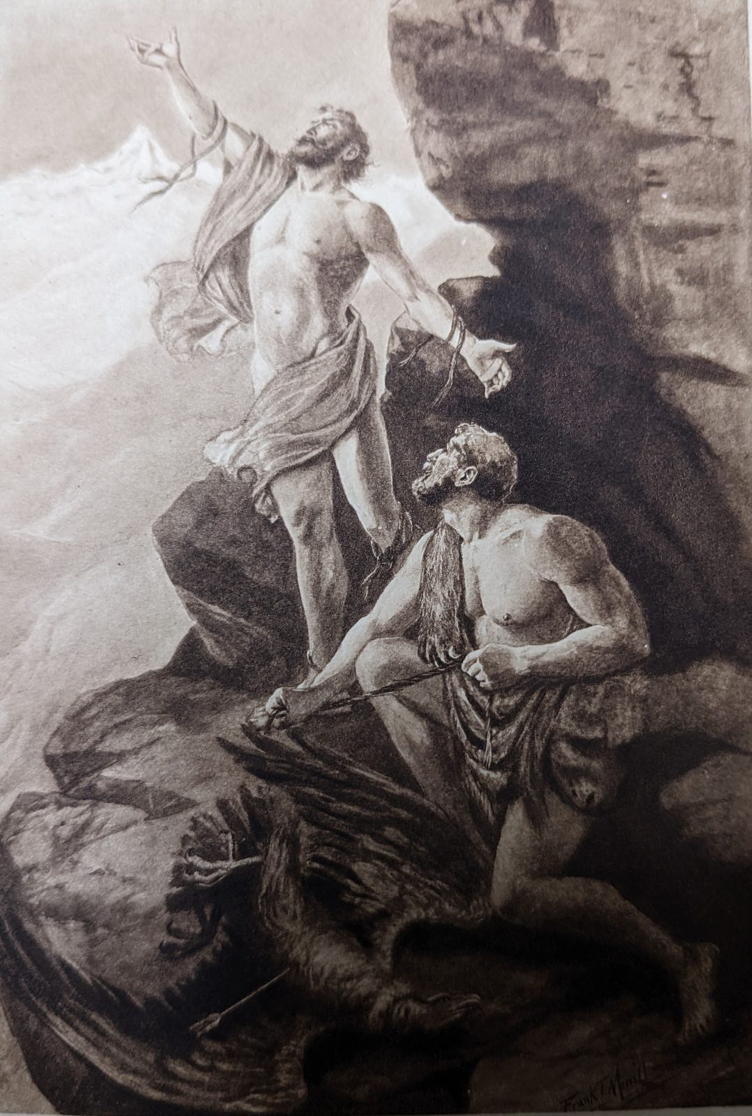 File:Percy Bysshe Shelley Prometheus Unbound illustrator Frank T Merrill 1904 Hercules frees Prometheus.jpg - Wikimedia Commons