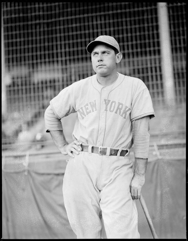 Bill Terry of the Giants at Braves field - Digital Commonwealth